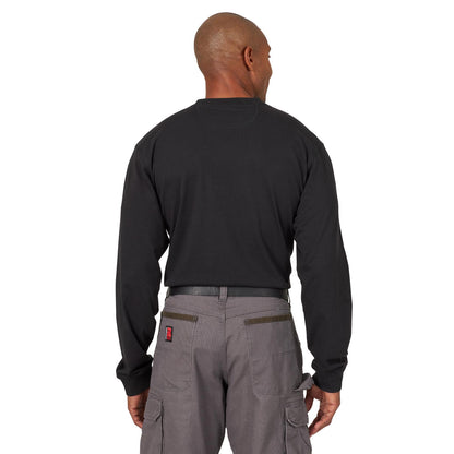 Wrangler® RIGGS Workwear® Long Sleeve 1 Pocket Performance T-Shirt - Black