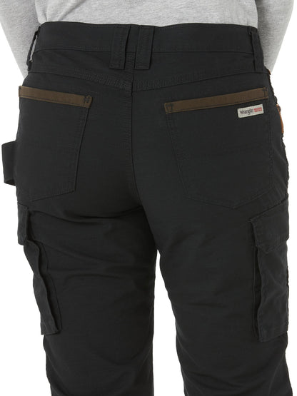 Wrangler® Women's RIGGS Workwear® Ripstop Ranger Slim Cargo Pant  - Black