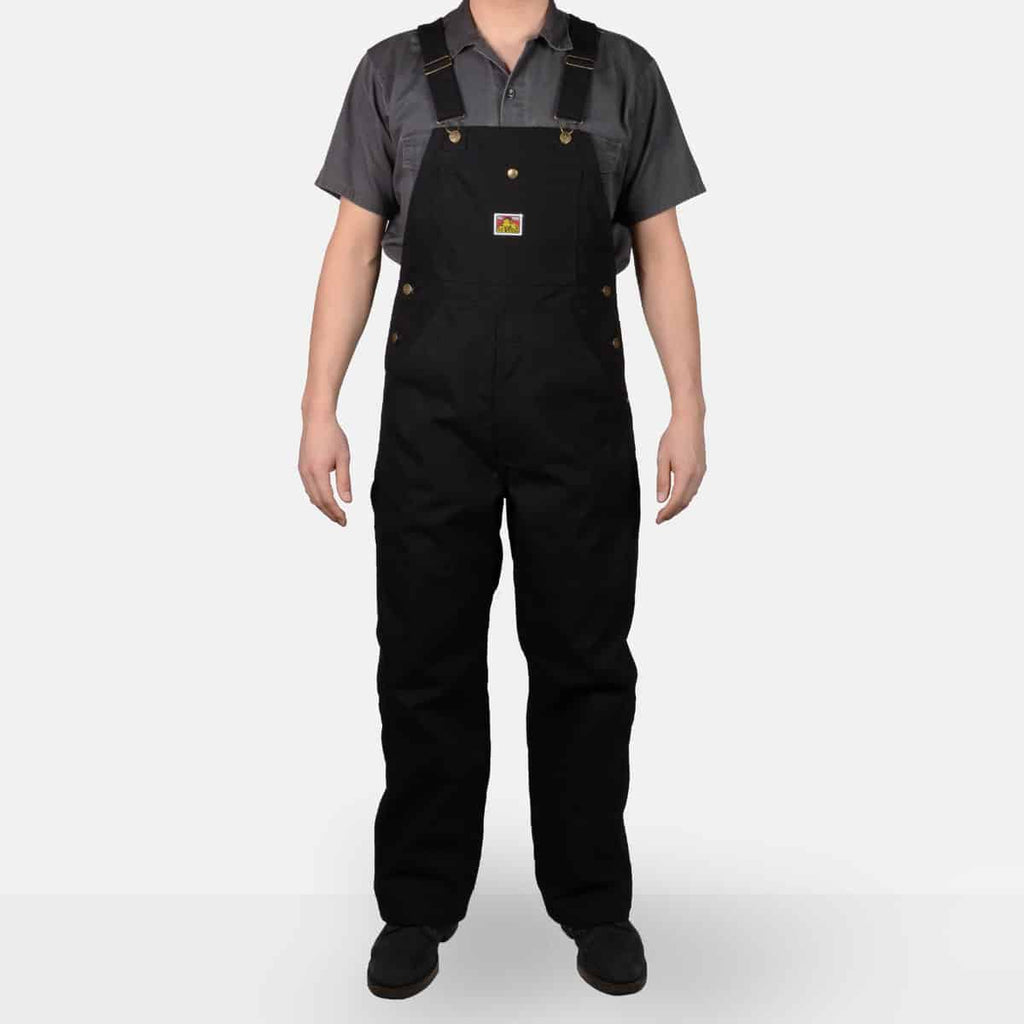 Ben Davis Bib Overalls - Black - (404)