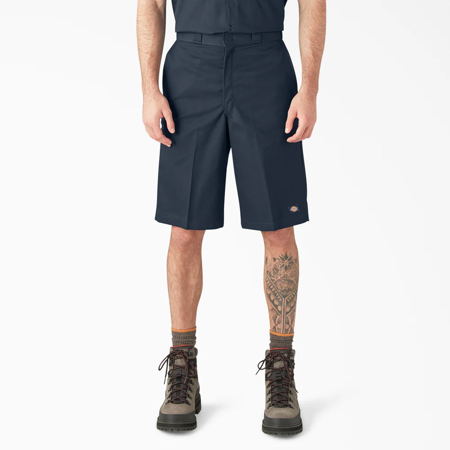 Dickies 13" Loose Fit Flat Front Work Shorts, Dark Navy, 34W, Clearance