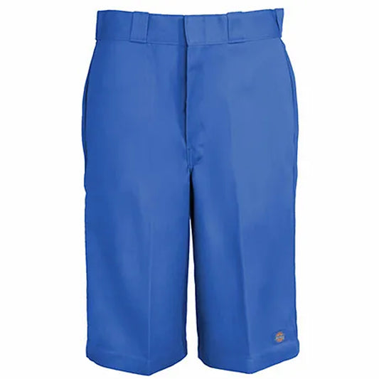 Dickies 13" Loose Fit Flat Front Work Shorts, Royal Blue, 44W, Clearance - Basics Clothing Store