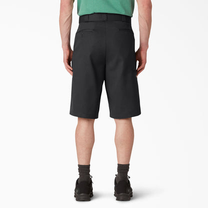 Dickies 13" Loose Fit Flat Front Work Shorts - Black