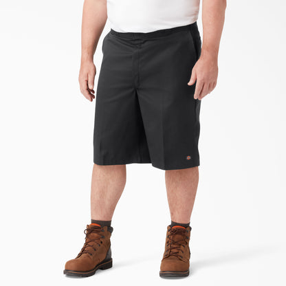 Dickies 13" Loose Fit Flat Front Work Shorts - Black