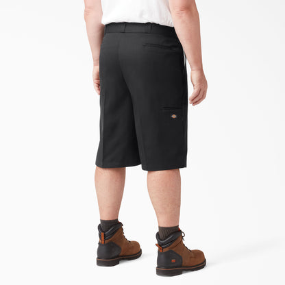 Dickies 13" Loose Fit Flat Front Work Shorts - Black