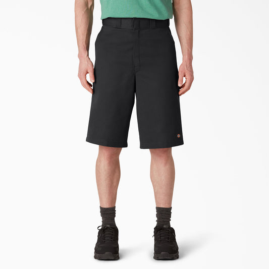 Dickies 13" Loose Fit Flat Front Work Shorts - Black