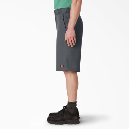 Dickies 13" Loose Fit Flat Front Work Shorts - Charcoal