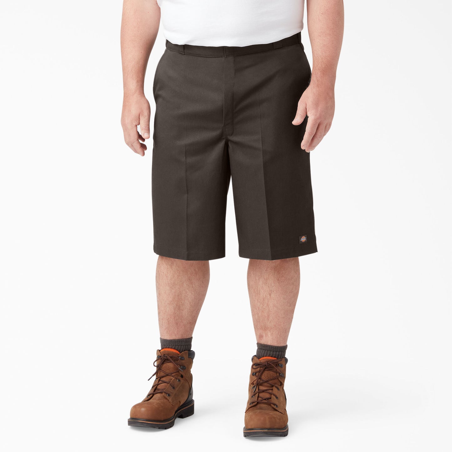 Dickies 13" Loose Fit Flat Front Work Shorts - Dark Brown