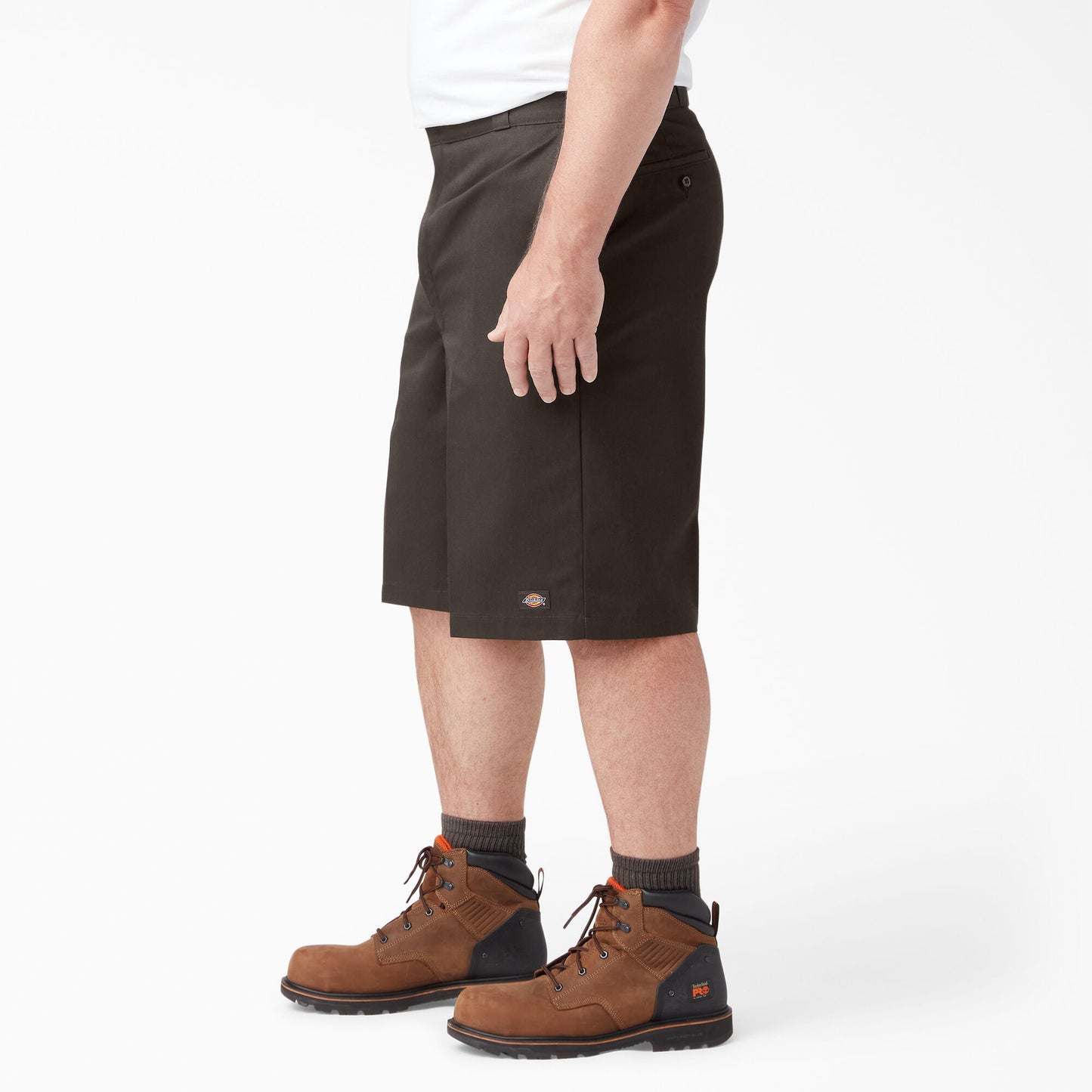 Dickies 13" Loose Fit Flat Front Work Shorts - Dark Brown