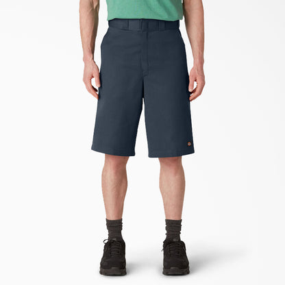 Dickies 13" Loose Fit Flat Front Work Shorts - Dark Navy