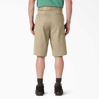 Dickies 13" Loose Fit Flat Front Work Shorts - Khaki