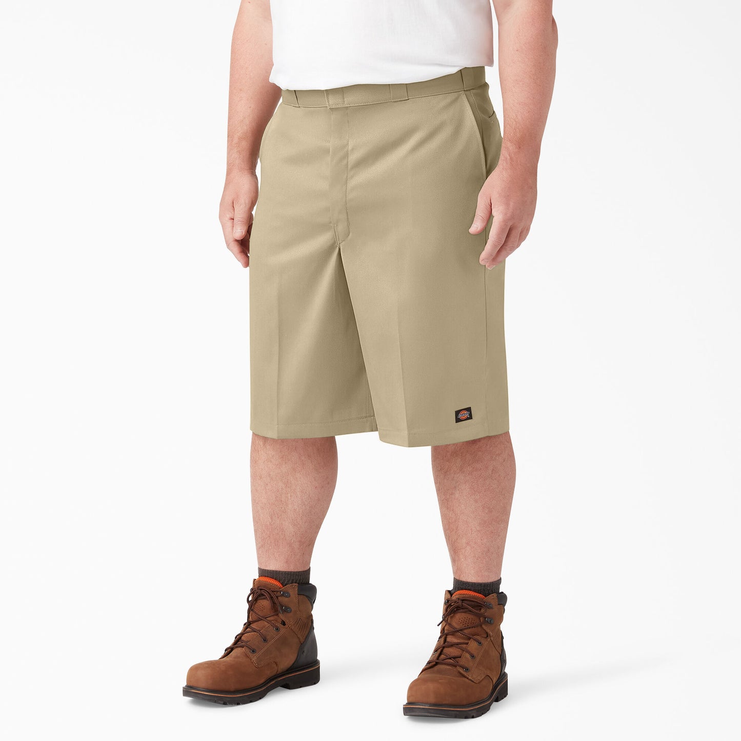 Dickies 13" Loose Fit Flat Front Work Shorts - Khaki