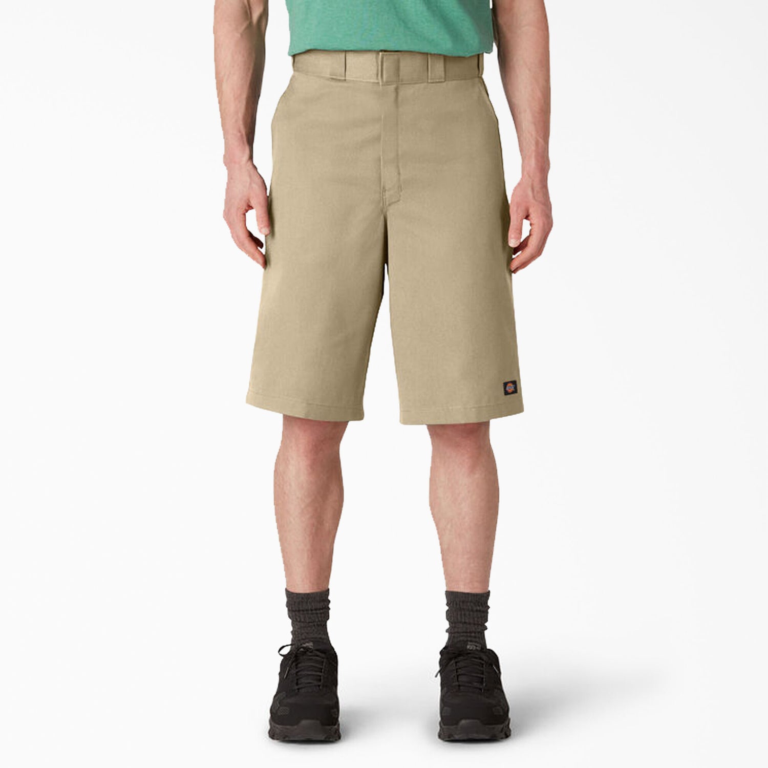 Dickies 13" Loose Fit Flat Front Work Shorts - Khaki 42283 - Basics Clothing Store
