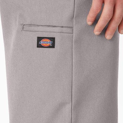 Dickies 13" Loose Fit Flat Front Work Shorts - Silver