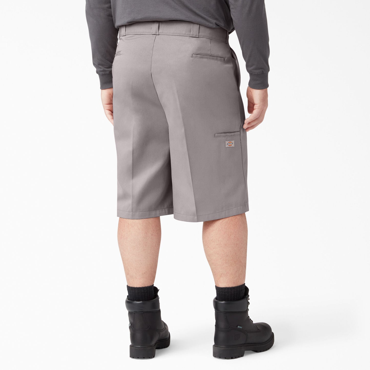 Dickies 13" Loose Fit Flat Front Work Shorts - Silver