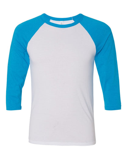BELLA + CANVAS Three-Quarter Sleeve Baseball Tee