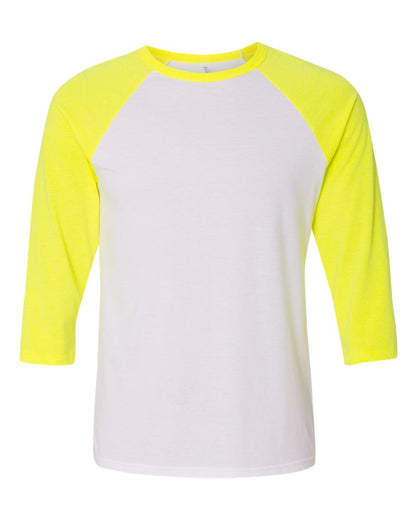 BELLA + CANVAS Three-Quarter Sleeve Baseball Tee