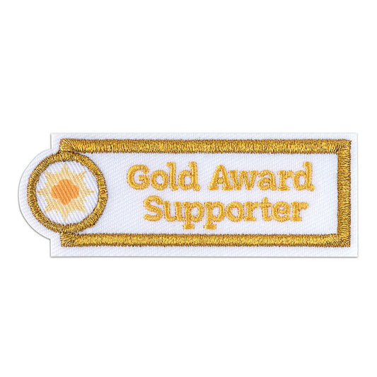 Girl Scout Gold Award Supporter Iron-On Patch