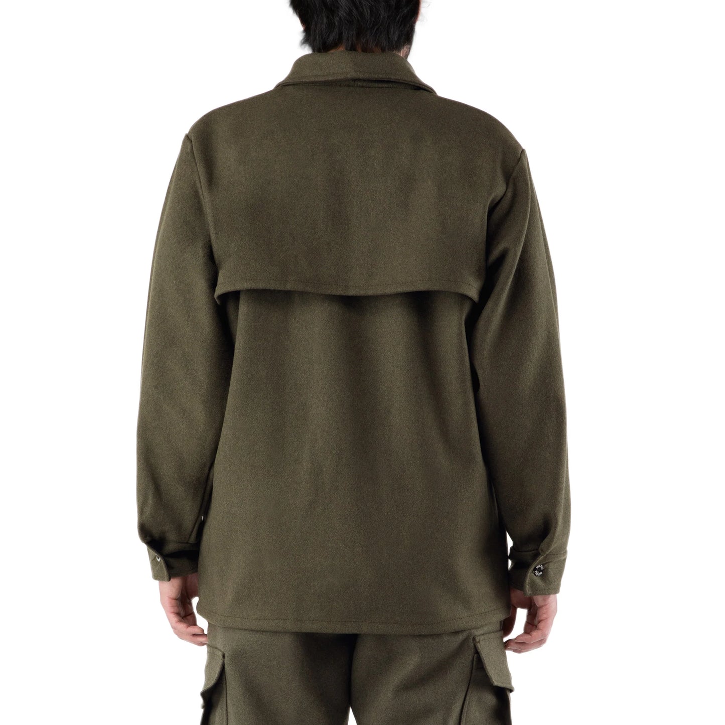 Big Bill Merino Wool Zip Front Jacket - Green -461MER