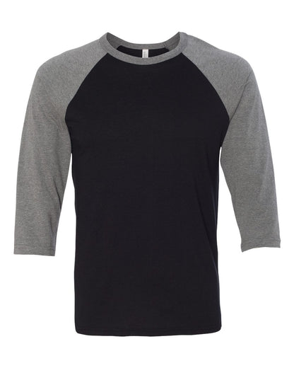 BELLA + CANVAS Three-Quarter Sleeve Baseball Tee