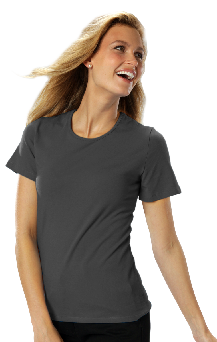 Blue Generation Ladies' S/S Jewelneck Tee-BG4702