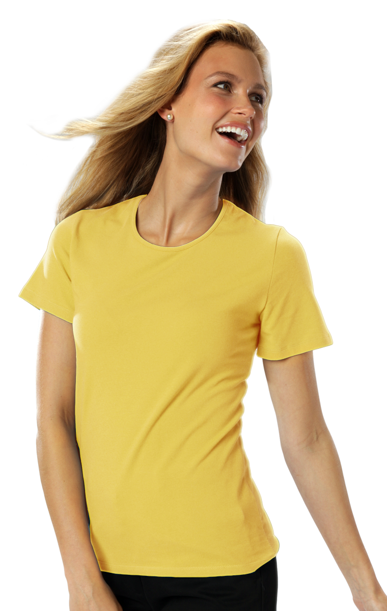 Blue Generation Ladies' S/S Jewelneck Tee-BG4702