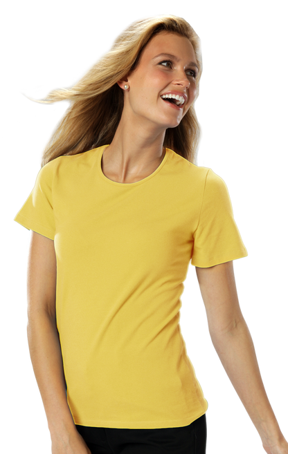 Blue Generation Ladies' S/S Jewelneck Tee-BG4702