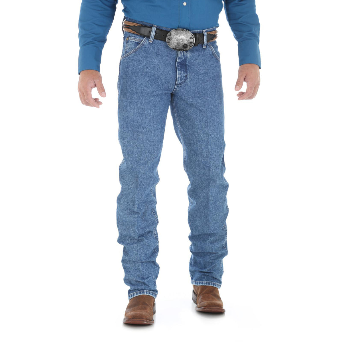 Wrangler® Premium Performance Cowboy Cut® Jeans - Regular Fit - Stonewash - 47MWZSW - Basics Clothing Store