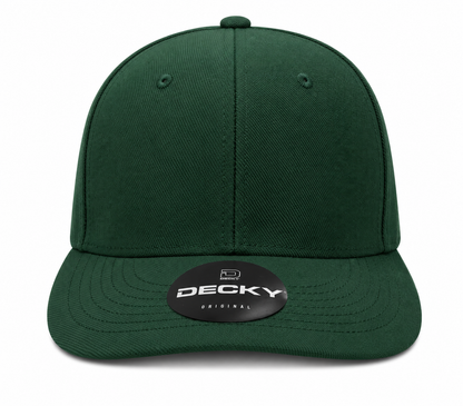 Decky 6 Panel Mid Profile Structured Acrylic/Polyester Cap #207