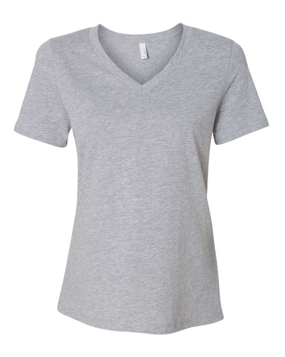 BELLA + CANVAS Women's Relaxed Heather CVC V-Neck Tee