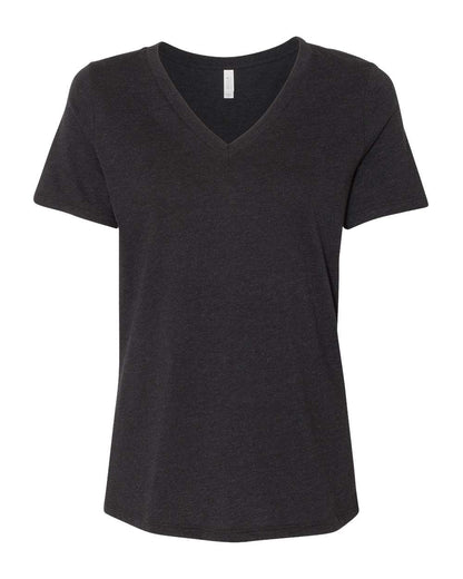 BELLA + CANVAS Women's Relaxed Heather CVC V-Neck Tee