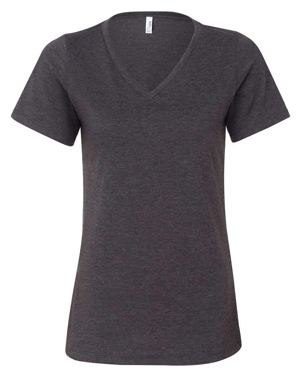 BELLA + CANVAS Women's Relaxed Heather CVC V-Neck Tee