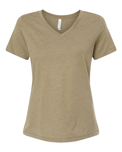 BELLA + CANVAS Women's Relaxed Heather CVC V-Neck Tee