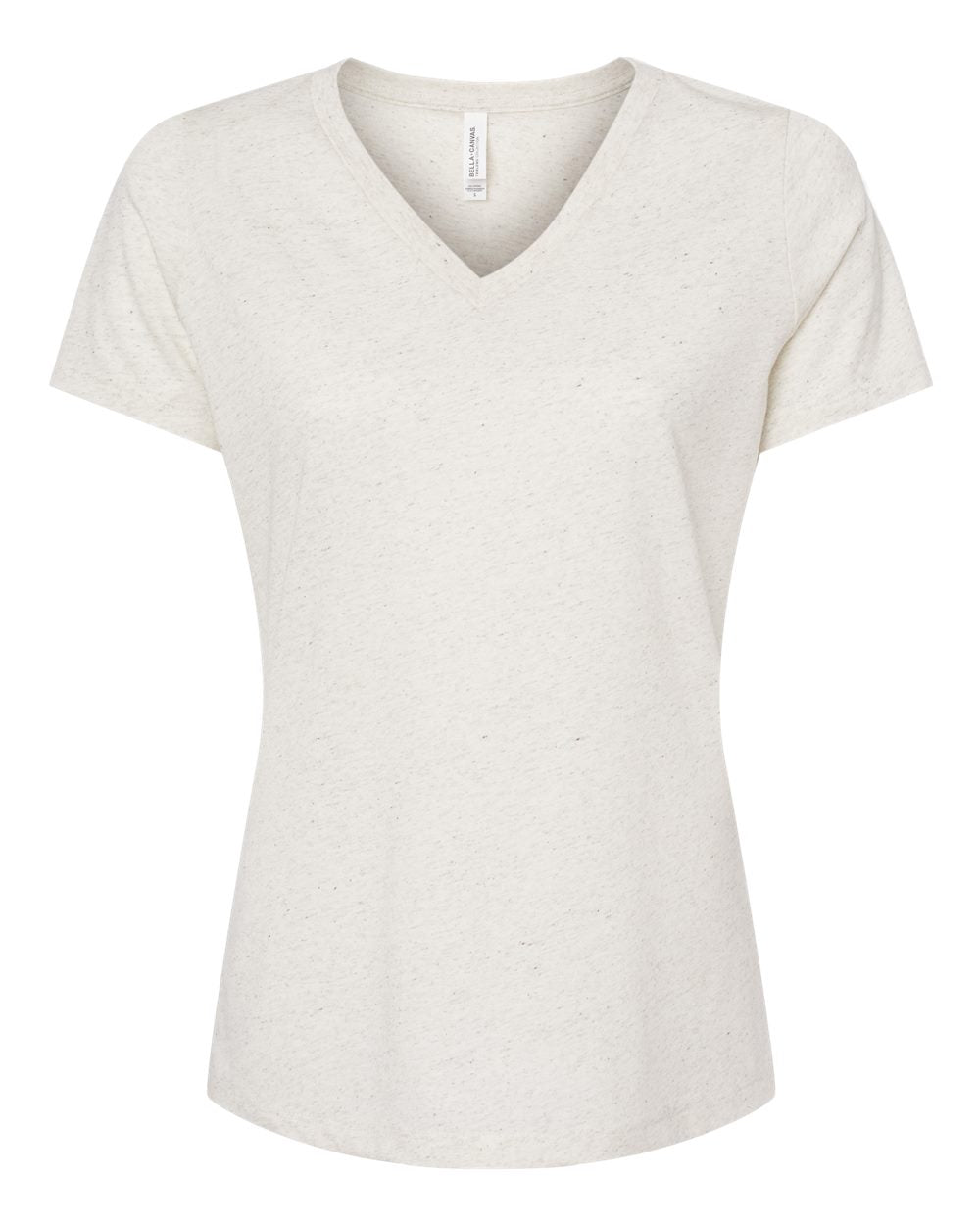 BELLA + CANVAS Women's Relaxed Triblend Short Sleeve V-Neck Tee