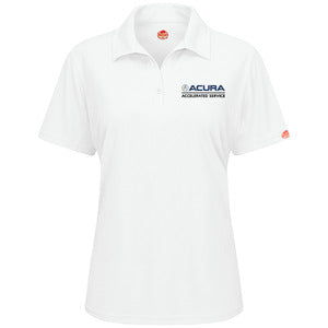 Acura Accelerated Women's Performance Knit® Flex Series Pro Polo  White - 5110WH