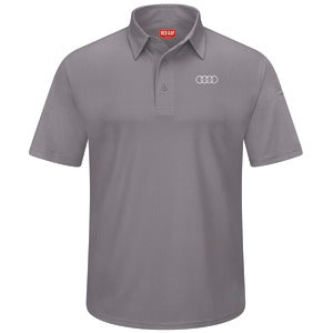 Audi® Men's Short Sleeve Performance Knit® Flex Series Pro Polo-Grey