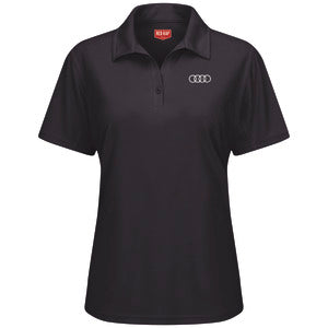 Audi® Women's Short Sleeve Performance Knit® Flex Series Pro Polo-Black