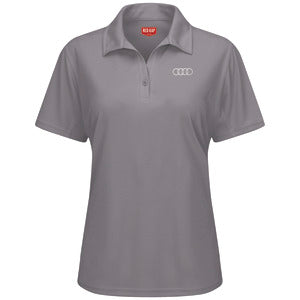 Audi® Women's Short Sleeve Performance Knit® Flex Series Pro Polo-Grey