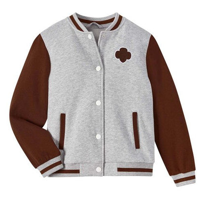 Brownie Girl Scout Varsity Sweatshirt Jacket-5129