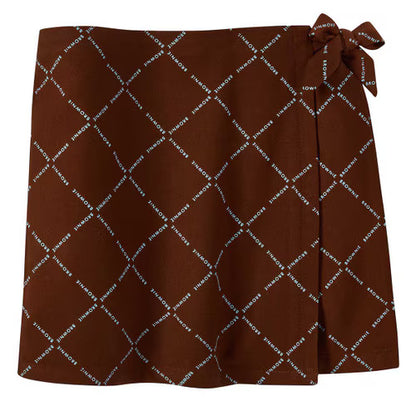 Brownie Girl Scout Printed Wrap Skort