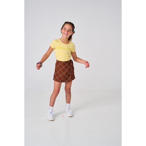 Brownie Girl Scout Printed Wrap Skort