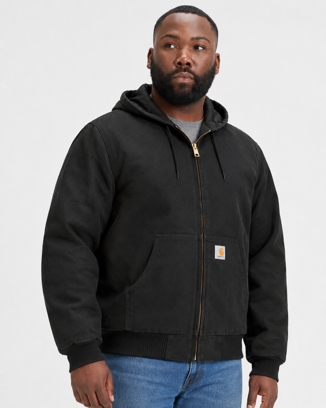 Carhartt Canvas Quilted Hooded Jacket Men 103940 (4X-Large - Clearance))