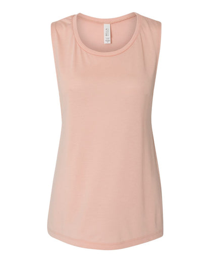 BELLA + CANVAS Women's Flowy Scoop Muscle Tank