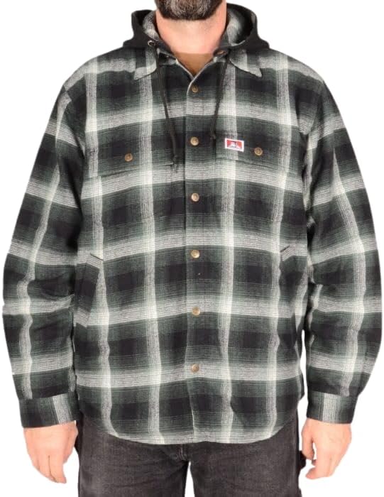 Ben Davis Flannel Jacket -  353 Black/White-New Items