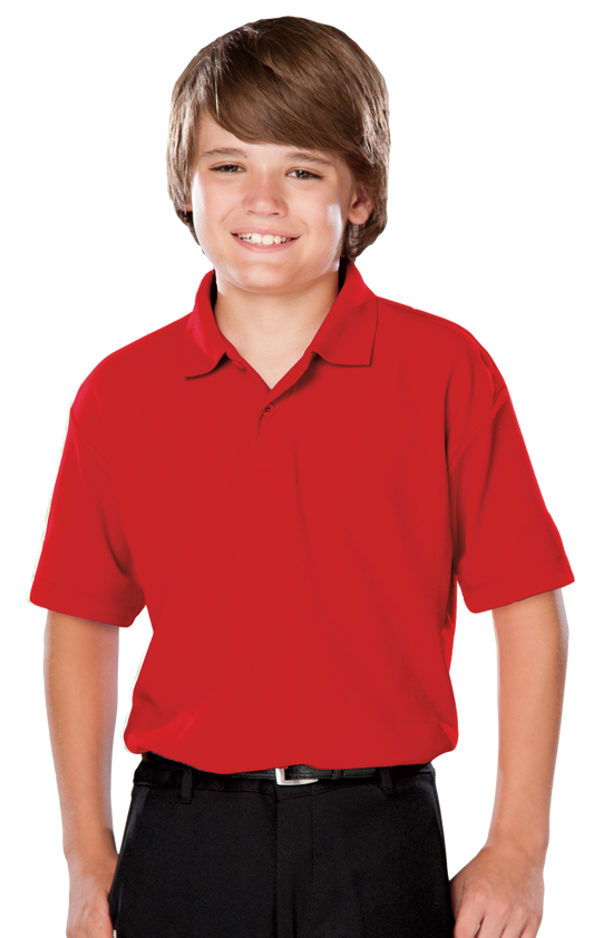 Blue Generation Youth Titan Value Wicking Polo-BG5300 - Basics Clothing Store