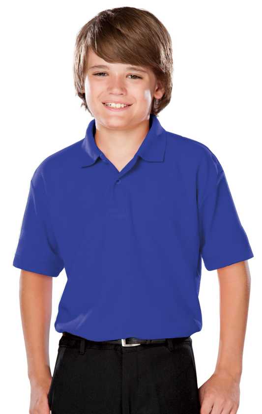 Blue Generation Youth Titan Value Wicking Polo-BG5300 - Basics Clothing Store