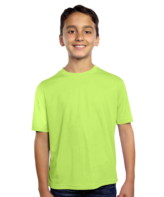 Blue Generation Youth Value Wicking Short-Sleeve T-shirt-BG5302