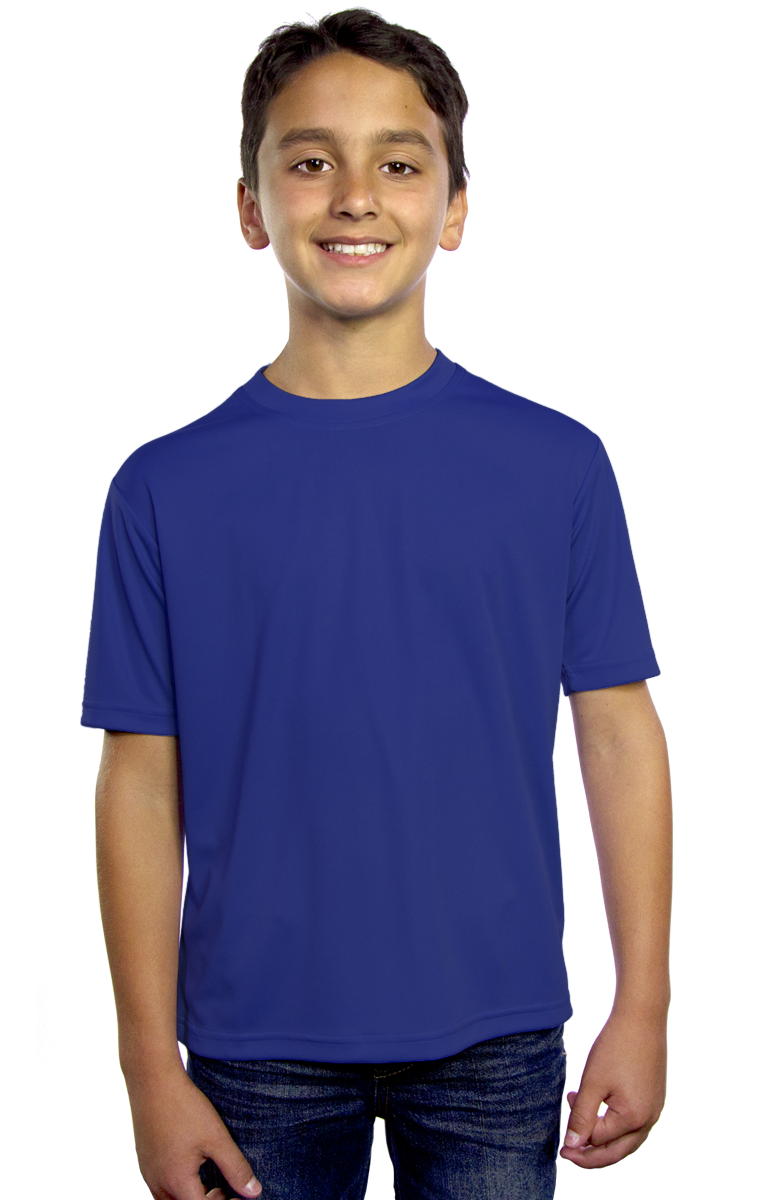 Blue Generation Youth Value Wicking S/S T-shirt - XS to XL Sale/Closeout