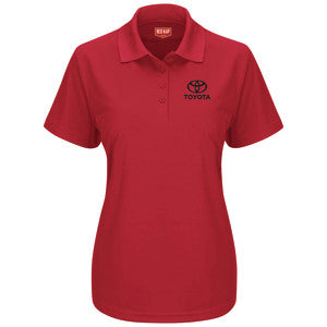 Toyota® Women's Short Sleeve Performance Knit® Pocketless Core Polo - Toyota Logo