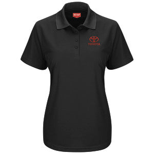 Toyota® Women's Short Sleeve Performance Knit® Pocketless Core Polo - Toyota Logo