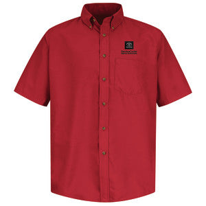 Toyota® Men's Short Sleeve Poplin Dress Shirt - Service Center Logo